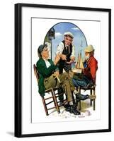 "Three Old Salts,"October 1, 1932-J.F. Kernan-Framed Giclee Print