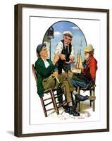 "Three Old Salts,"October 1, 1932-J.F. Kernan-Framed Giclee Print