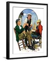 "Three Old Salts,"October 1, 1932-J.F. Kernan-Framed Giclee Print