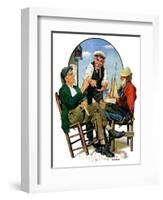 "Three Old Salts,"October 1, 1932-J.F. Kernan-Framed Giclee Print