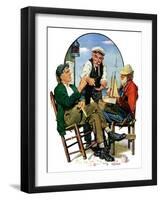 "Three Old Salts,"October 1, 1932-J.F. Kernan-Framed Giclee Print