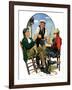 "Three Old Salts,"October 1, 1932-J.F. Kernan-Framed Giclee Print