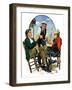 "Three Old Salts,"October 1, 1932-J.F. Kernan-Framed Premium Giclee Print