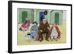 Three on a Beach-Gillian Lawson-Framed Giclee Print