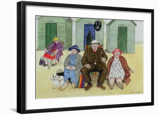 Three on a Beach-Gillian Lawson-Framed Giclee Print