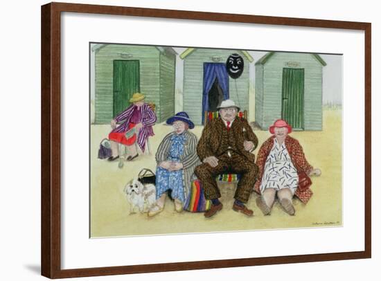 Three on a Beach-Gillian Lawson-Framed Giclee Print