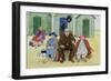 Three on a Beach-Gillian Lawson-Framed Giclee Print