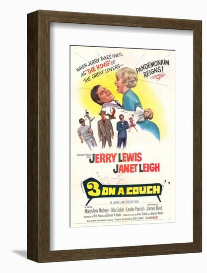 Three on a Couch - Movie Poster Reproduction-null-Framed Photo