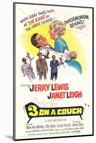 Three on a Couch - Movie Poster Reproduction-null-Mounted Photo