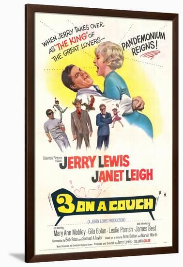 Three on a Couch - Movie Poster Reproduction-null-Framed Photo