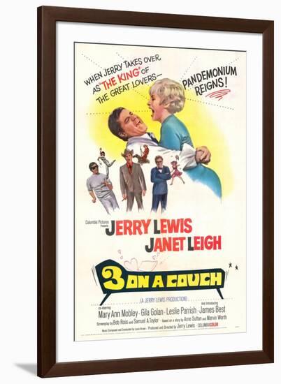 Three on a Couch - Movie Poster Reproduction-null-Framed Photo