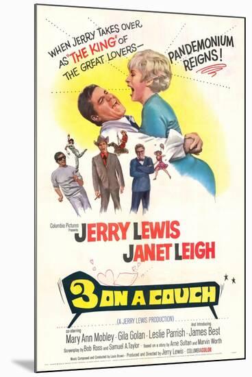 Three on a Couch - Movie Poster Reproduction-null-Mounted Photo