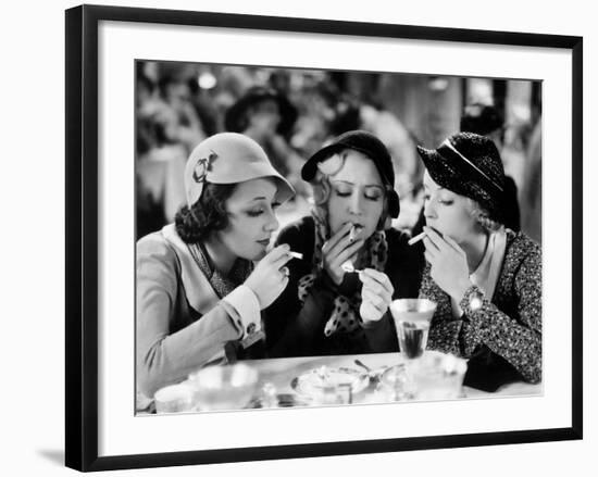 Three On A Match, Ann Dvorak, Joan Blondell, Bette Davis, 1932-null-Framed Photo