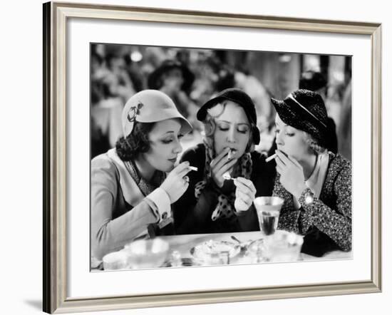 Three On A Match, Ann Dvorak, Joan Blondell, Bette Davis, 1932-null-Framed Photo