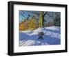 Three on a Sledge, Allestree Park Derby, 2014-Andrew Macara-Framed Giclee Print