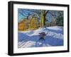 Three on a Sledge, Allestree Park Derby, 2014-Andrew Macara-Framed Giclee Print