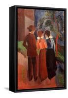 Three on a Walk, 1914-Auguste Macke-Framed Stretched Canvas