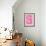 Three On Pink-null-Framed Art Print displayed on a wall