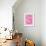 Three On Pink-null-Framed Art Print displayed on a wall