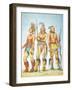 Three Osage Braves, 1841-George Catlin-Framed Giclee Print