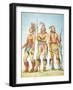 Three Osage Braves, 1841-George Catlin-Framed Giclee Print