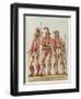 Three Osage Warriors-null-Framed Art Print