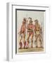 Three Osage Warriors-null-Framed Art Print