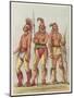 Three Osage Warriors-null-Mounted Art Print