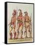 Three Osage Warriors-null-Framed Stretched Canvas