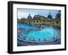 Three Outdoor Naturally Heated Pools and Several Indoor Pools at Szechenyi Baths, Budapest, Hungary-David Greedy-Framed Premium Photographic Print