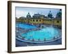 Three Outdoor Naturally Heated Pools and Several Indoor Pools at Szechenyi Baths, Budapest, Hungary-David Greedy-Framed Photographic Print