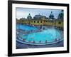 Three Outdoor Naturally Heated Pools and Several Indoor Pools at Szechenyi Baths, Budapest, Hungary-David Greedy-Framed Photographic Print