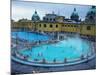 Three Outdoor Naturally Heated Pools and Several Indoor Pools at Szechenyi Baths, Budapest, Hungary-David Greedy-Mounted Photographic Print