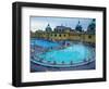 Three Outdoor Naturally Heated Pools and Several Indoor Pools at Szechenyi Baths, Budapest, Hungary-David Greedy-Framed Photographic Print