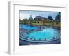 Three Outdoor Naturally Heated Pools and Several Indoor Pools at Szechenyi Baths, Budapest, Hungary-David Greedy-Framed Photographic Print