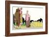 Three Outfits by Lucien Lelong and Philippe Et Gaston-null-Framed Art Print