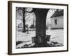 Three Pails Laying Against the Tree for Catching Maple Being Tapped in the Catskill Mt. Region-Richard Meek-Framed Photographic Print