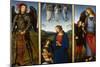 Three Panels from an Altarpiece, Certosa, C. 1500-Perugino-Mounted Giclee Print