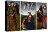 Three Panels from an Altarpiece, Certosa, C. 1500-Perugino-Stretched Canvas