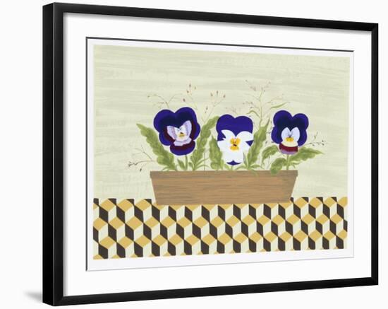 Three Pansies-Mary Faulconer-Framed Limited Edition