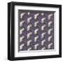 Three Part Tumbling Blocks - Plum-Susan Clickner-Framed Giclee Print