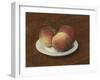 Three Peaches on a Plate, 1868-Ignace Henri Jean Fantin-Latour-Framed Giclee Print