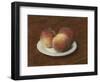 Three Peaches on a Plate, 1868-Ignace Henri Jean Fantin-Latour-Framed Giclee Print