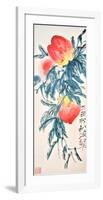 Three Peaches-Qi Baishi-Framed Art Print