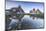 Three Peaks and Mount Paterno Reflected in the Lake. Sesto Dolomites-ClickAlps-Mounted Photographic Print