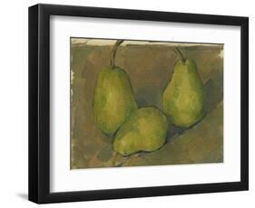 Three Pears, 1878-9-Paul Cezanne-Framed Giclee Print