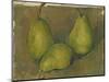 Three Pears, 1878-9-Paul Cezanne-Mounted Giclee Print