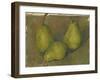 Three Pears, 1878-9-Paul Cezanne-Framed Giclee Print