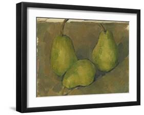 Three Pears, 1878-9-Paul Cezanne-Framed Giclee Print