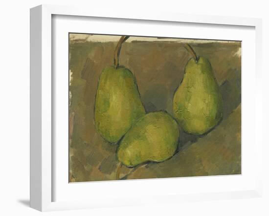 Three Pears, 1878-9-Paul Cezanne-Framed Giclee Print